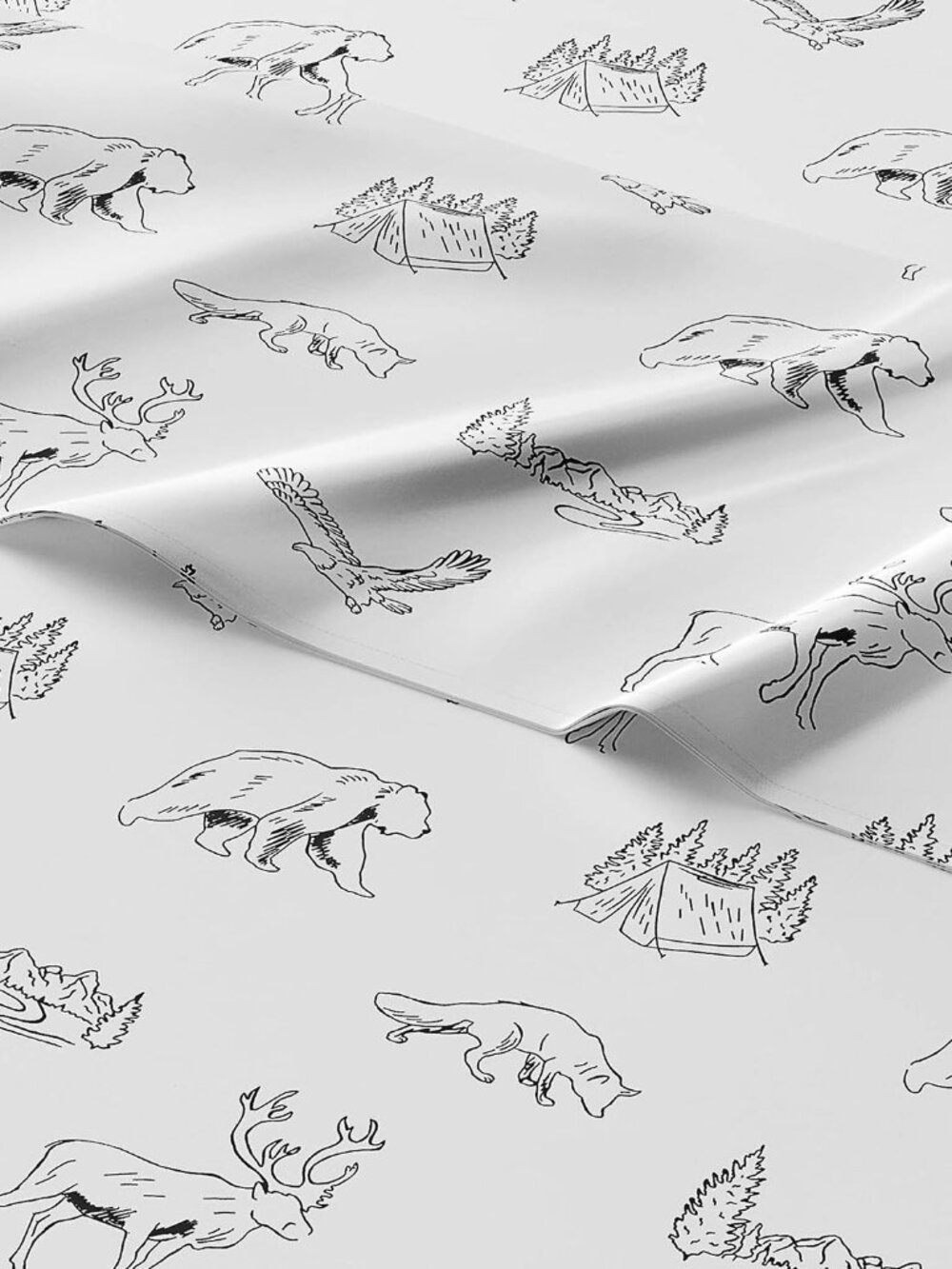 Kids Queen Size Forest Bed Sheets - 4 Piece Kids Forest Sheet Set